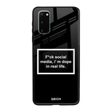 Dope In Life Samsung Galaxy S20 Glass Back Cover Online
