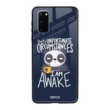 Struggling Panda Samsung Galaxy S20 Glass Back Cover Online