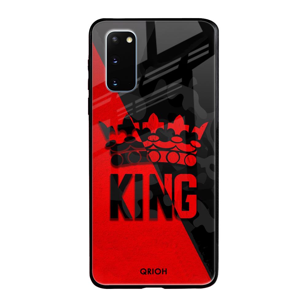 I Am A King Samsung Galaxy S20 Glass Back Cover Online
