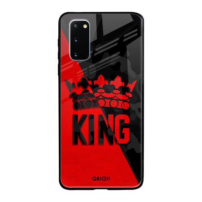 I Am A King Samsung Galaxy S20 Glass Back Cover Online