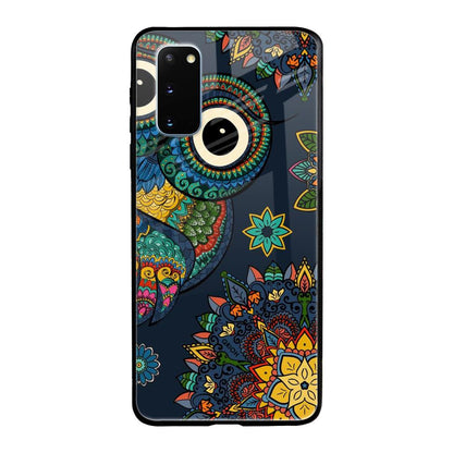 Owl Art Samsung Galaxy S20 Glass Back Cover Online
