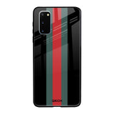 Vertical Stripes Samsung Galaxy S20 Glass Back Cover Online