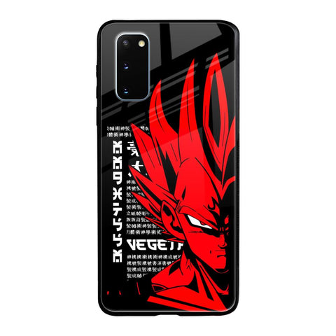 Red Vegeta Samsung Galaxy S20 Glass Back Cover Online