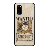 Luffy Wanted Samsung Galaxy S20 Glass Back Cover Online