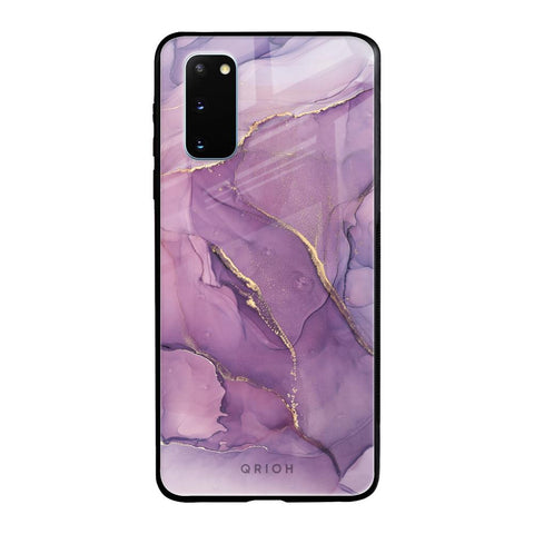 Purple Gold Marble Samsung Galaxy S20 Glass Back Cover Online