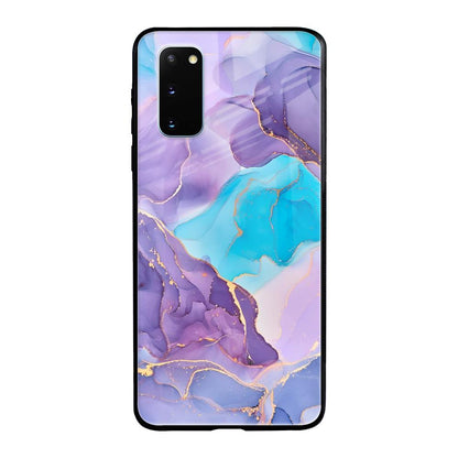 Alcohol ink Marble Samsung Galaxy S20 Glass Back Cover Online