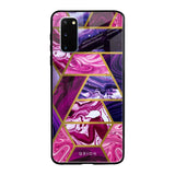 Electroplated Geometric Marble Samsung Galaxy S20 Glass Back Cover Online