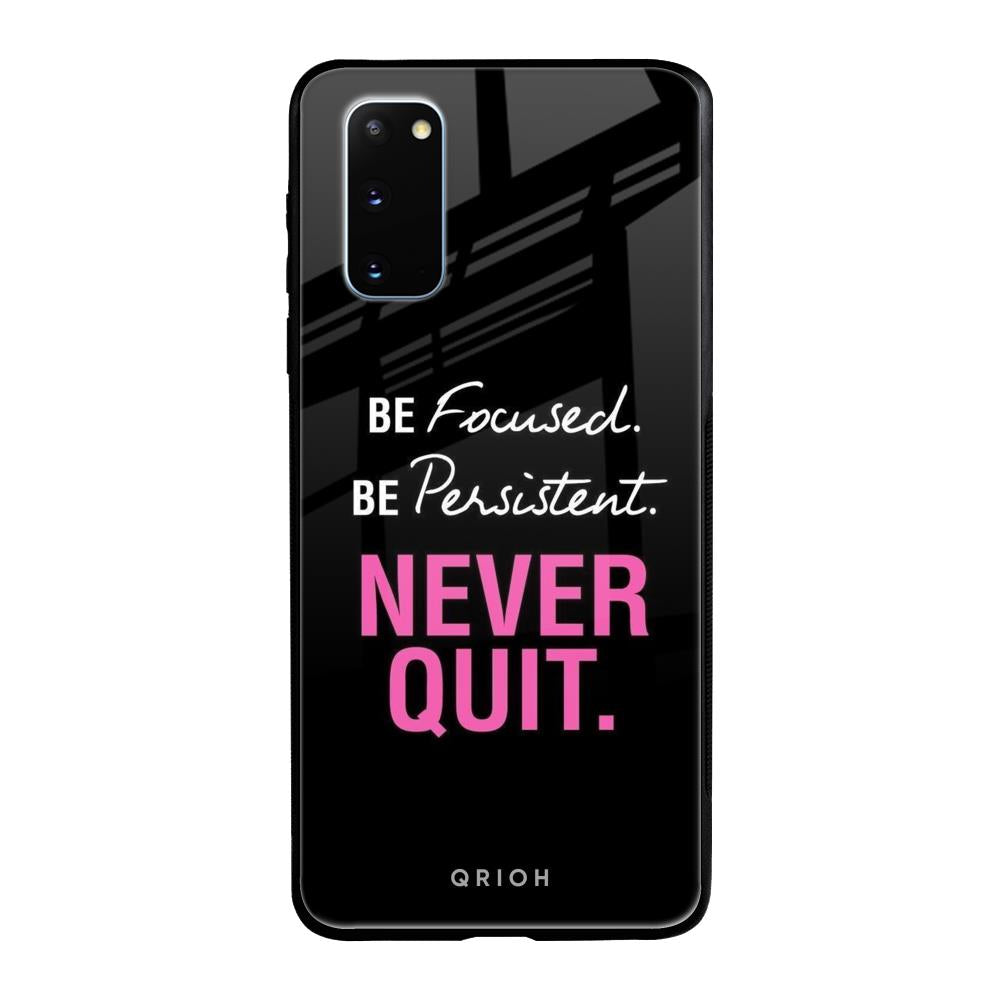 Be Focused Samsung Galaxy S20 Glass Back Cover Online