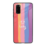 Lucky Abstract Samsung Galaxy S20 Glass Back Cover Online