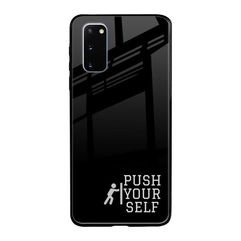 Push Your Self Samsung Galaxy S20 Glass Back Cover Online
