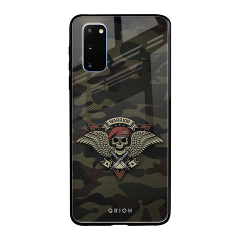 Army Warrior Samsung Galaxy S20 Glass Back Cover Online