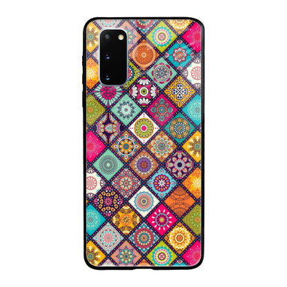 Multicolor Mandala Samsung Galaxy S20 Glass Back Cover Online