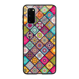 Multicolor Mandala Samsung Galaxy S20 Glass Back Cover Online