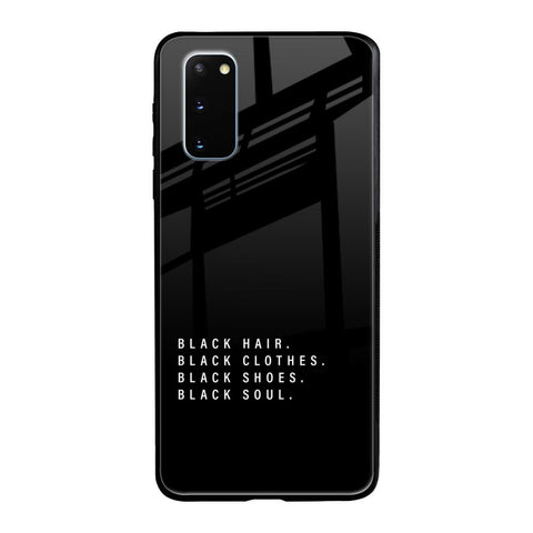 Black Soul Samsung Galaxy S20 Glass Back Cover Online
