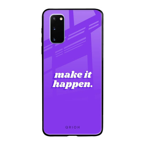Make it Happen Samsung Galaxy S20 Glass Back Cover Online