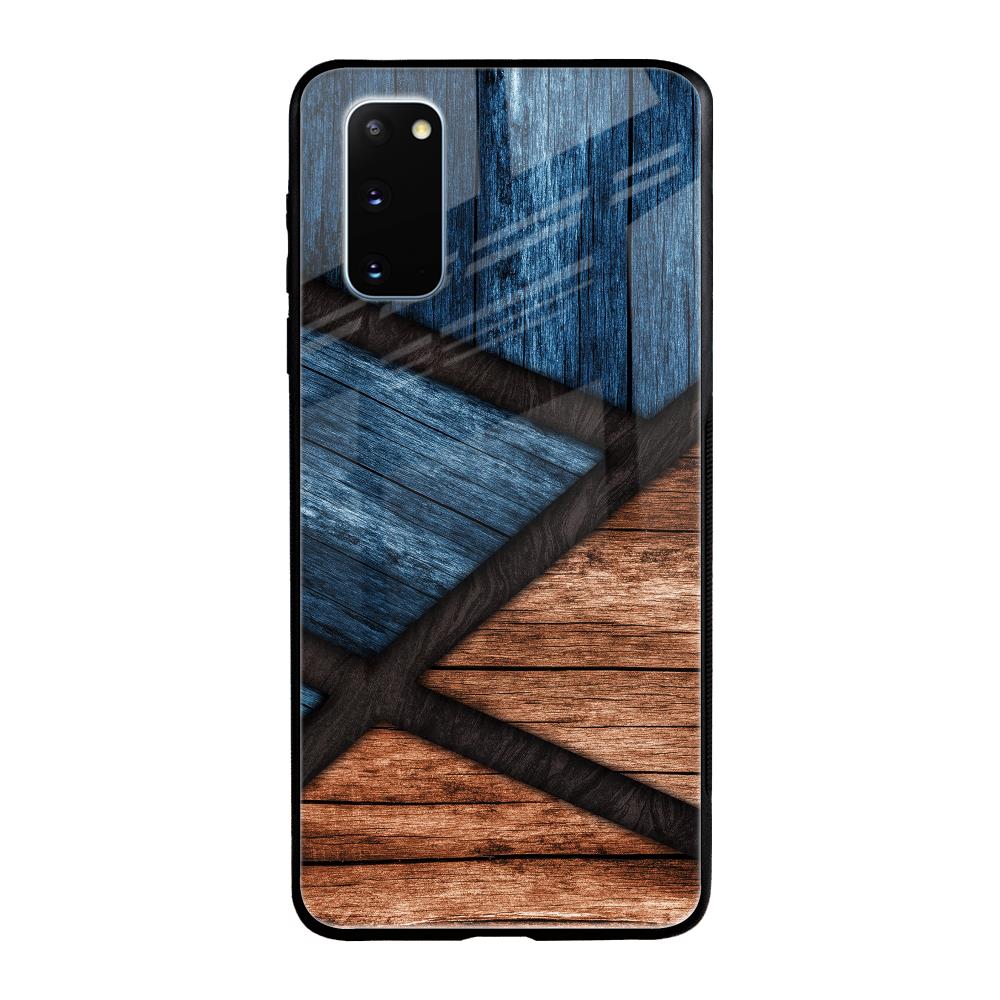 Wooden Tiles Samsung Galaxy S20 Glass Back Cover Online