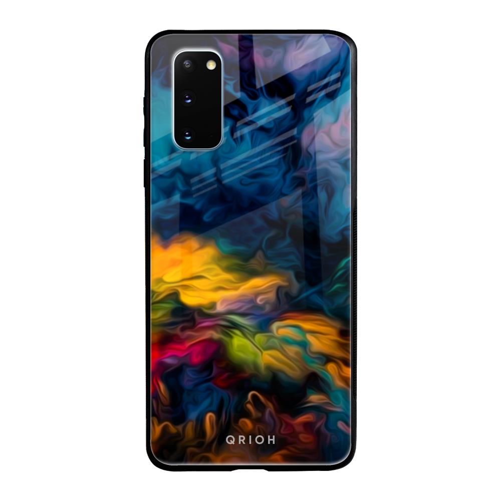 Multicolor Oil Painting Samsung Galaxy S20 Glass Back Cover Online