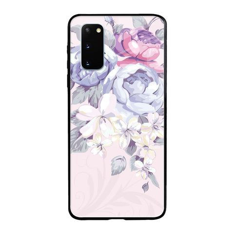 Elegant Floral Samsung Galaxy S20 Glass Back Cover Online