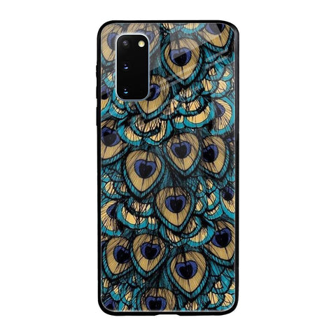 Peacock Feathers Samsung Galaxy S20 Glass Cases & Covers Online