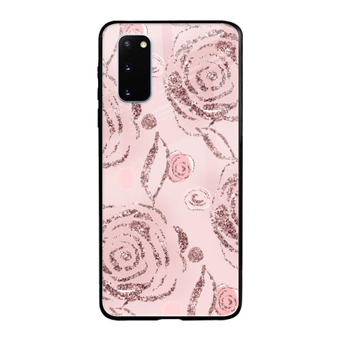 Shimmer Roses Samsung Galaxy S20 Glass Cases & Covers Online