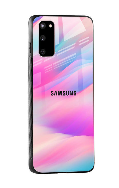 Colorful Waves Glass case for Samsung Galaxy S20