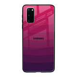 Wavy Pink Pattern Samsung Galaxy S20 Glass Back Cover Online