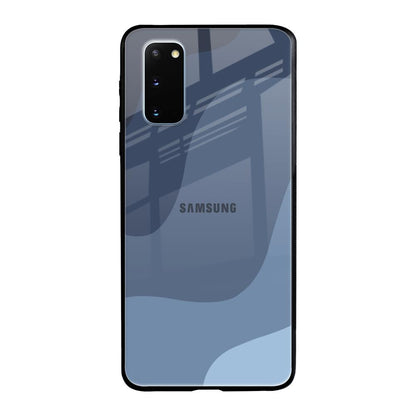 Navy Blue Ombre Samsung Galaxy S20 Glass Back Cover Online