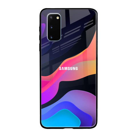 Colorful Fluid Samsung Galaxy S20 Glass Back Cover Online