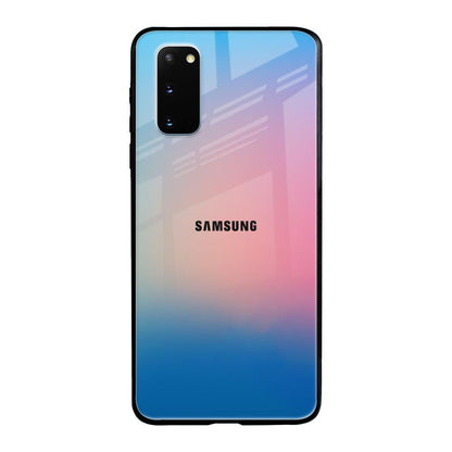 Blue & Pink Ombre Samsung Galaxy S20 Glass Back Cover Online