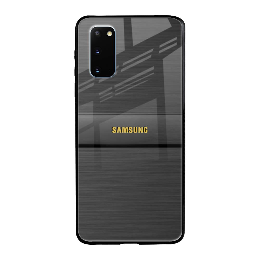 Grey Metallic Glass Samsung Galaxy S20 Glass Back Cover Online