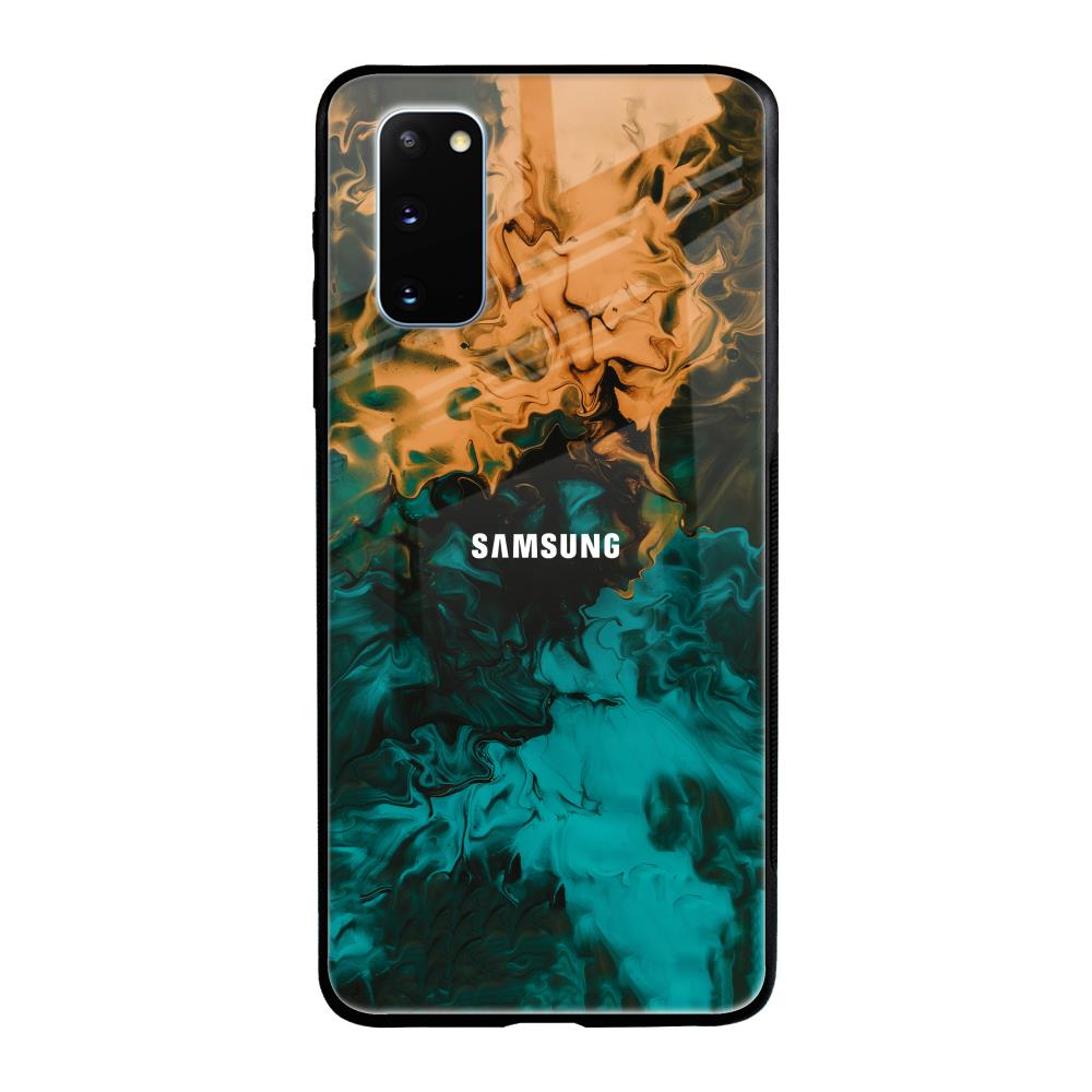 Watercolor Wave Samsung Galaxy S20 Glass Back Cover Online