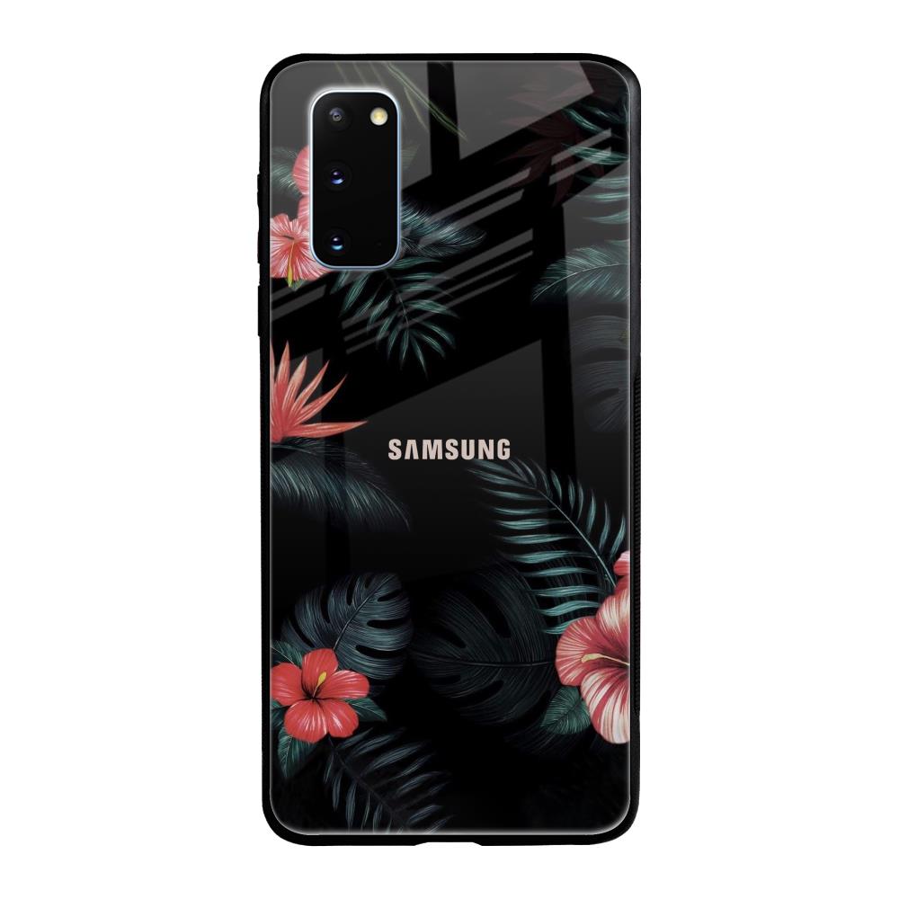 Tropical Art Flower Samsung Galaxy S20 Glass Back Cover Online