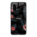 Tropical Art Flower Samsung Galaxy S20 Glass Back Cover Online