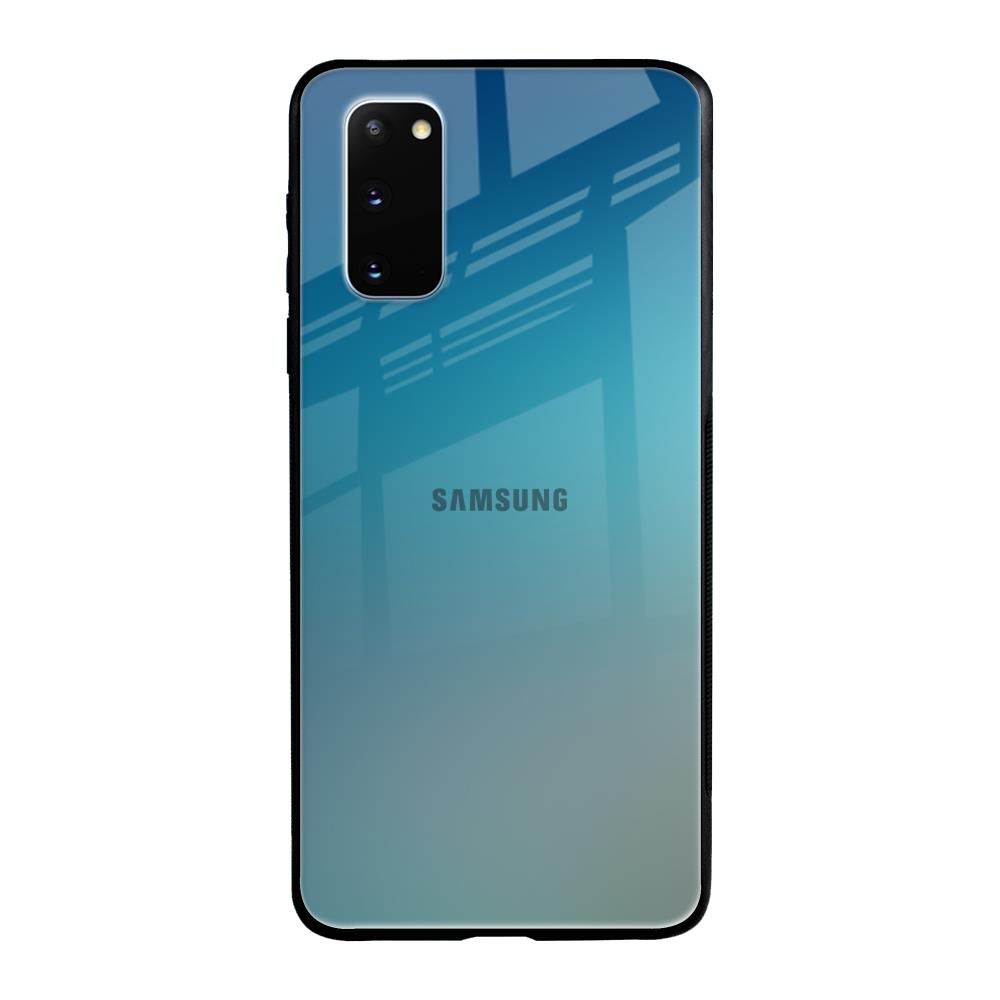 Sea Theme Gradient Samsung Galaxy S20 Glass Back Cover Online