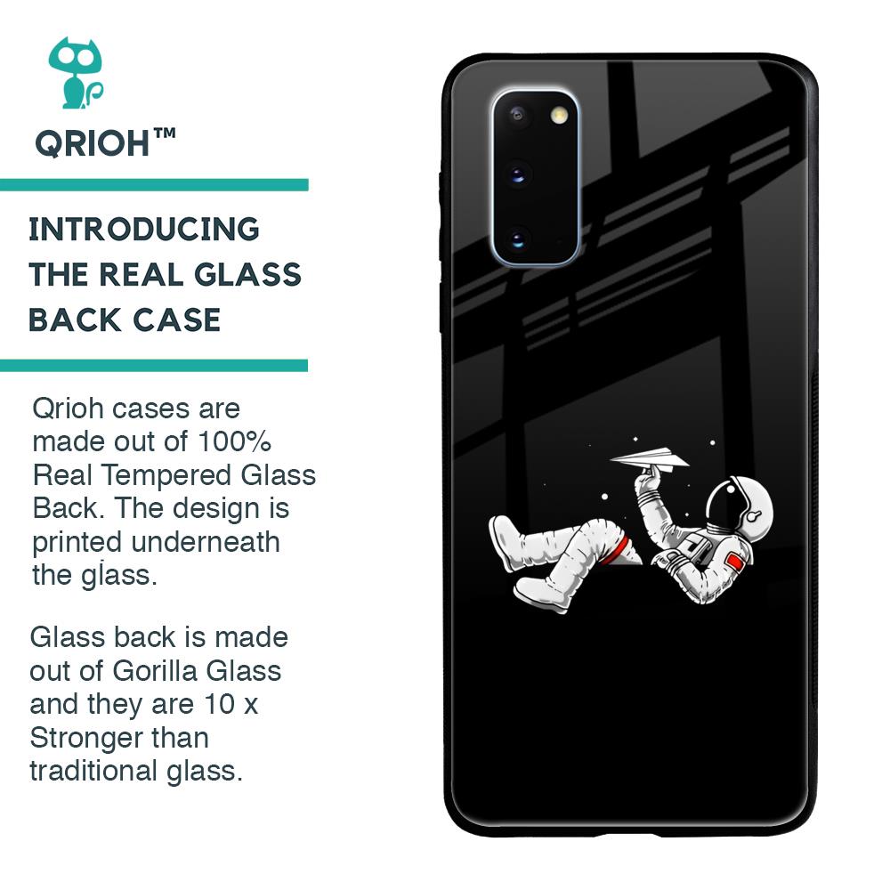Space Traveller Glass Case for Samsung Galaxy S20