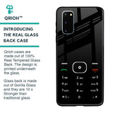 Classic Keypad Pattern Glass Case for Samsung Galaxy S20