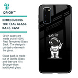 Peace Out Astro Glass Case for Samsung Galaxy S20