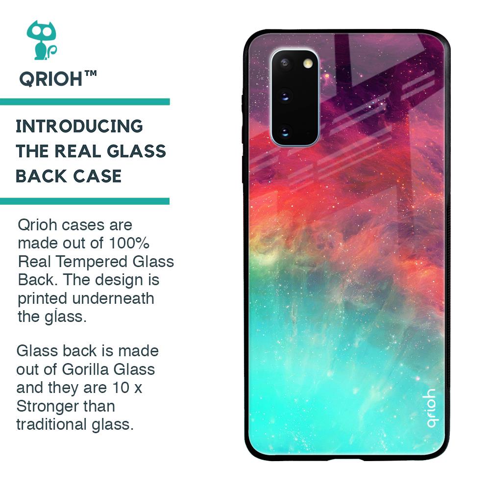 Colorful Aura Glass Case for Samsung Galaxy S20