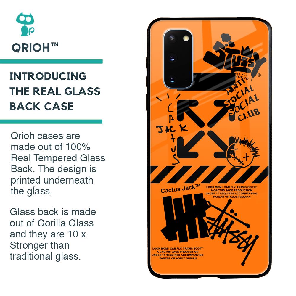Anti Social Club Glass Case for Samsung Galaxy S20