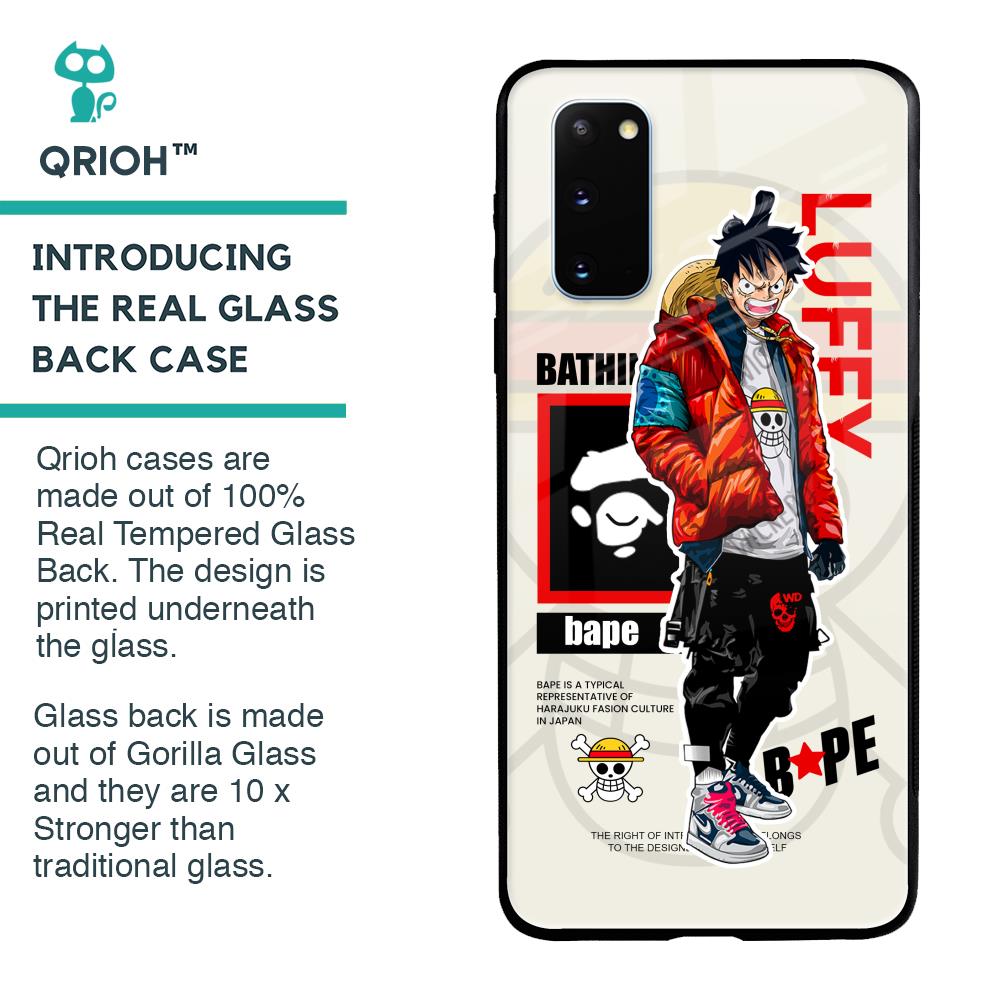 Bape Luffy Glass Case for Samsung Galaxy S20