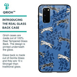 Blue Cheetah Glass Case for Samsung Galaxy S20