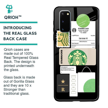 Coffee Latte Glass Case for Samsung Galaxy S20