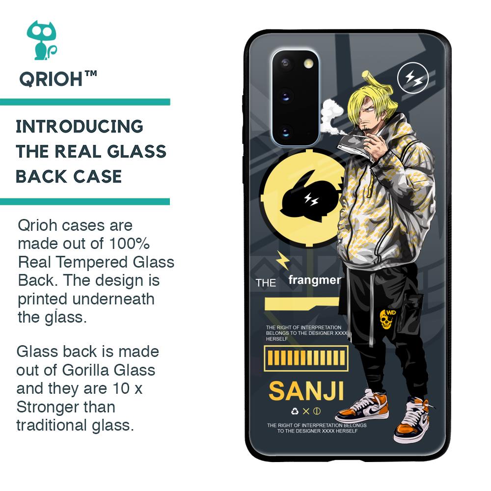 Cool Sanji Glass Case for Samsung Galaxy S20
