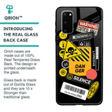 Danger Signs Glass Case for Samsung Galaxy S20