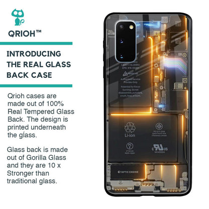 Glow Up Skeleton Glass Case for Samsung Galaxy S20