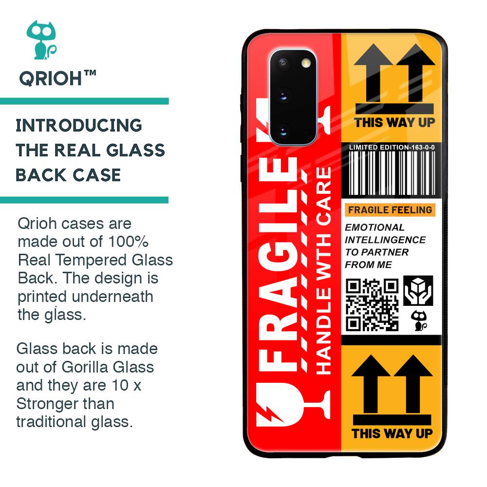 Handle With Care Glass Case for Samsung Galaxy S20