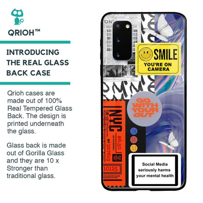 Smile for Camera Glass Case for Samsung Galaxy S20
