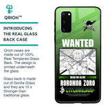 Zoro Wanted Glass Case for Samsung Galaxy S20