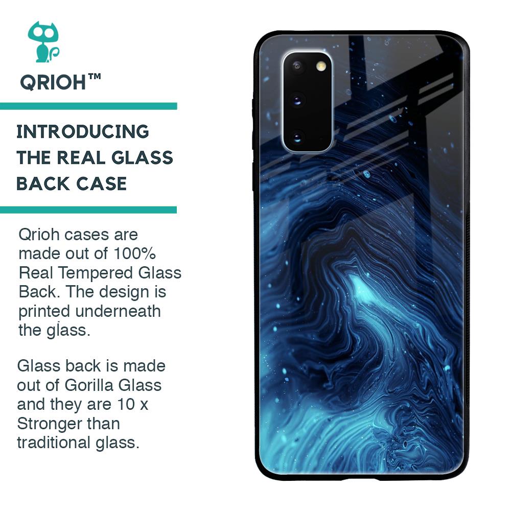 Dazzling Ocean Gradient Glass Case For Samsung Galaxy S20