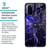 Techno Color Pattern Glass Case For Samsung Galaxy S20